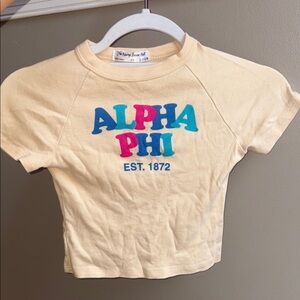 Alpha Phi Size: XS Women's Baby T-Shirt